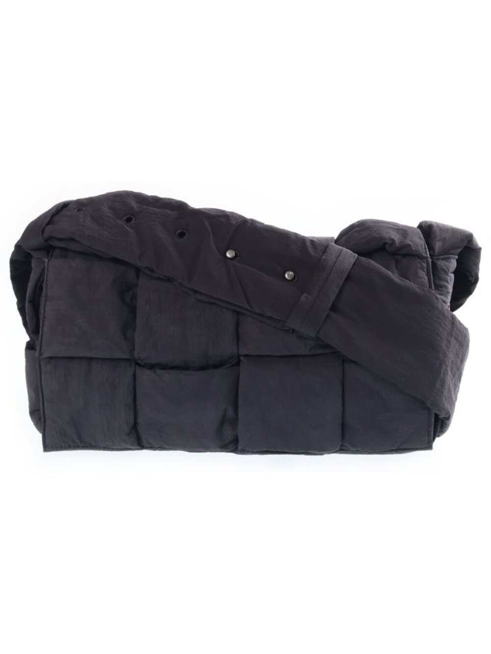 Bottega Veneta Padded Cassette Shoulder Bag Black Nylon